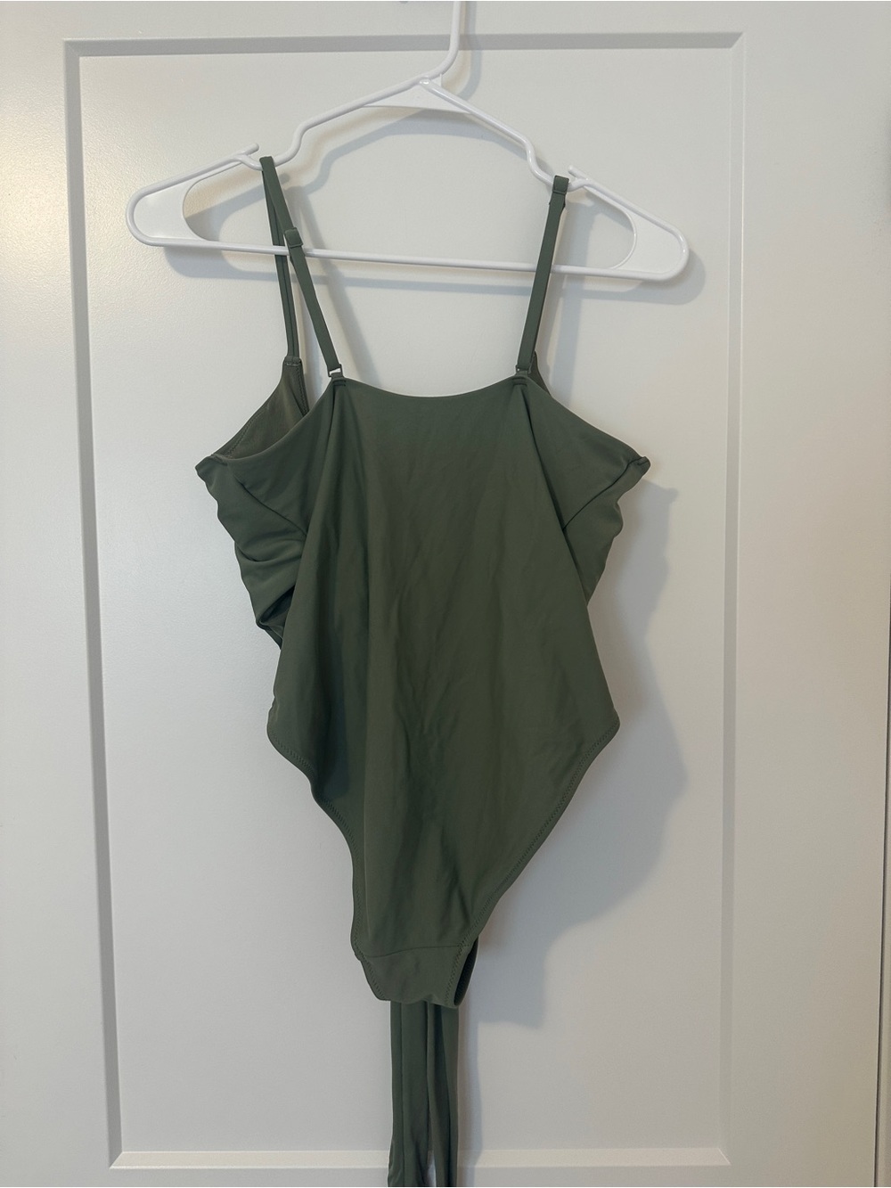 Aerie Olive Green One-Piece Swimsuit with Front Tie Size Medium - Picture 5 of 8